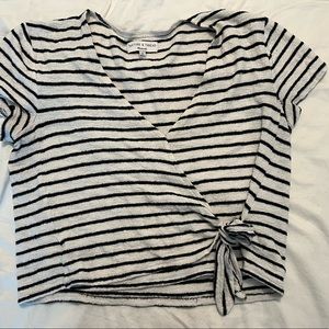 Madewell Texture &Thred wrap top